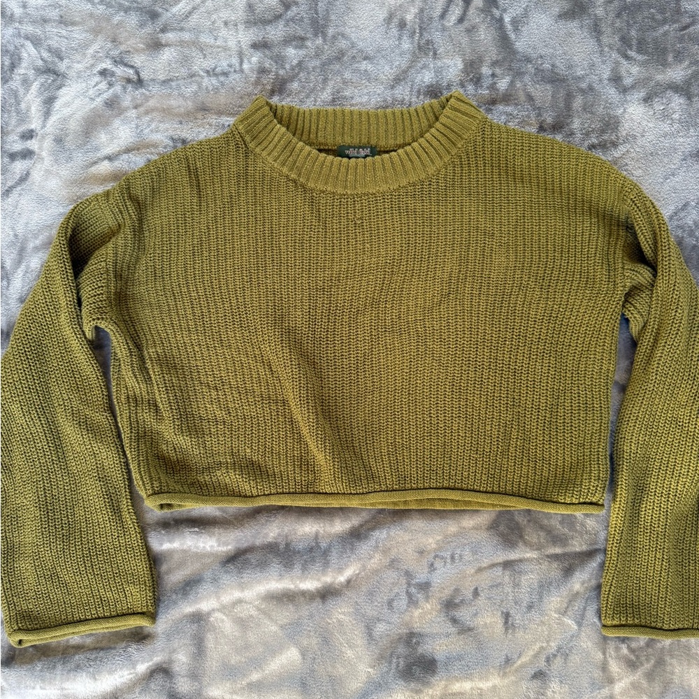 Olive Green Knit Sweater